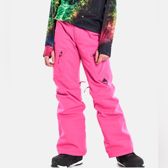 Girls' Burton Elite 2L Cargo Pants fuchsia fusion nwt small - Picture 1 of 16